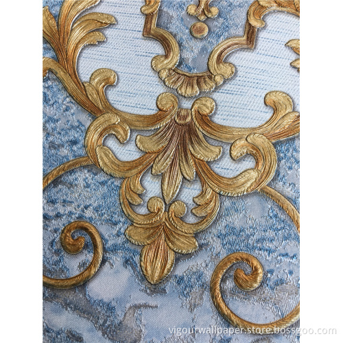Deep Embossing Wallpaper Flower Texture For Decoration
